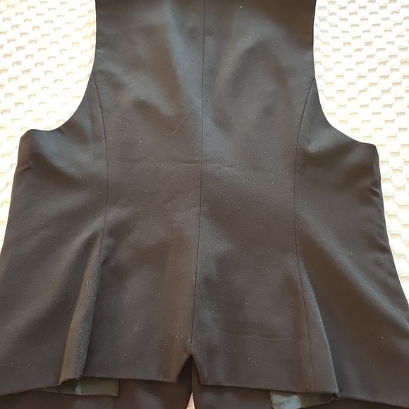 LOFT Black Classic Professional Vest One Button Princess Cut - Picture 16 of 16